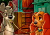 Thumbnail of Lady And The Tramp Puzzle Mania