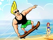 Thumbnail of Johnny Bravo Beach Skating